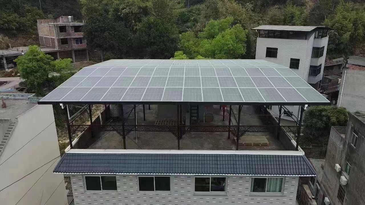 京山15kw+10kwh自建别墅家庭光伏储能系统